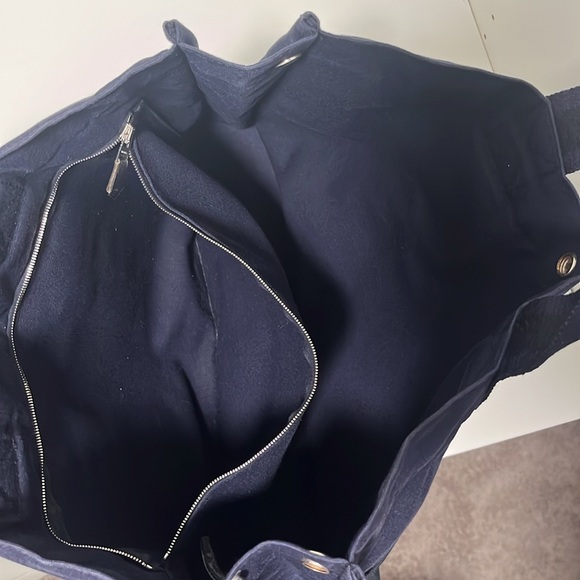 Hermes Authentic Fourre Tout Navy/Green Tote Bag,EUC. - Picture 11 of 13
